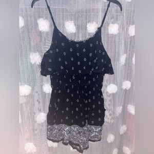 Black and White Romper